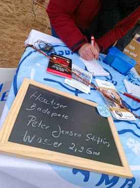 Infos zum Spendenprojekt, Badepatenschaft und Wassertemperatur