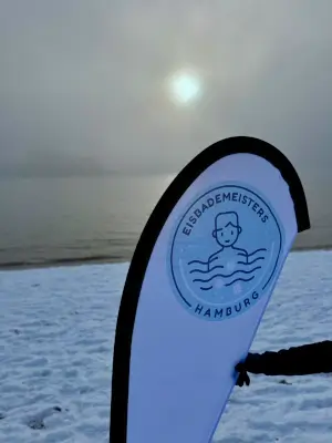 Eisbademeisters Hamburg Aufsteller