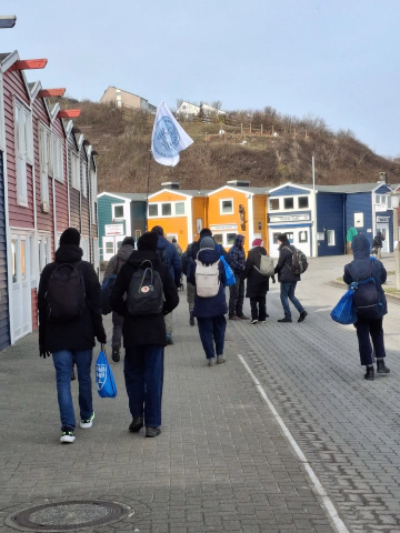 Menschen auf Helgoland